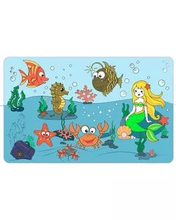 Коврик-раскраска многоразовый «Водный мир» арт. СМЛ-262554-3-СМЛ0009546595