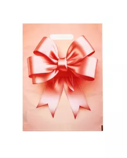 Пакет, полиэтиленовый с вырубной ручкой, "Пышный бант", 30 х 40 см, 50 мкм арт. СМЛ-254647-1-СМЛ0009559545