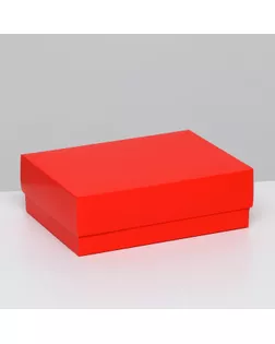 Коробка складная, красная, 16,5 х 12,5 х 5,2 см арт. СМЛ-275439-1-СМЛ0009569253