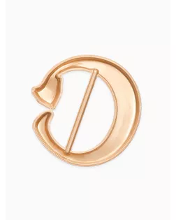 Пряжка для платка «Лисичка» с хвостиком, цвет матовое золото арт. СМЛ-279512-1-СМЛ0009575037