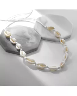 Бусы «Морские» из ракушек, цвет белый, 90см арт. СМЛ-255329-1-СМЛ0009604044