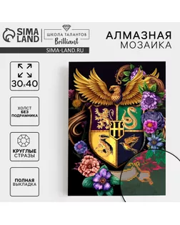 Алмазная мозаика с полным заполнением на холсте «Герб», 30 х 40 см арт. СМЛ-255441-1-СМЛ0009605297