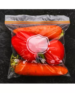 Пакет для заморозки с двойным zip-lock замком 18*20см арт. СМЛ-256379-1-СМЛ0009656625