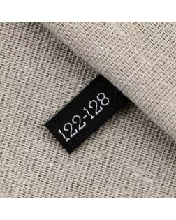 Размерник «122-128», 5 х 1.1 см, цвет чёрный арт. СМЛ-257425-1-СМЛ0009691173