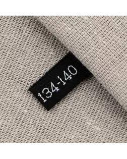 Размерник «134-140», 5 х 1.1 см, цвет чёрный арт. СМЛ-257427-1-СМЛ0009691175