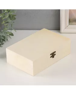 Шкатулка дерево под роспись с делениями "Прямоугольная"  замок накидной 19,5х13х6 см арт. СМЛ-257786-1-СМЛ0009703465