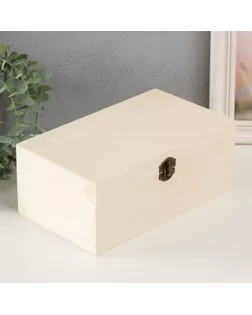 Шкатулка дерево под роспись "Прямоугольная" замок пряжка 23,5х14х9,5 см арт. СМЛ-270783-1-СМЛ0009703485