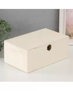 Шкатулка дерево под роспись "Прямоугольная" замок пряжка 26,5х16,5х11 см арт. СМЛ-270784-1-СМЛ0009703487