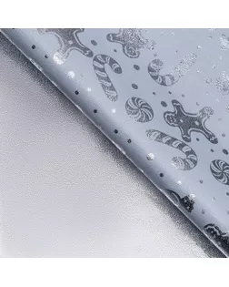 Плёнка упаковочная фольгированная "Сладости", 70 × 50 см, белый арт. СМЛ-271132-1-СМЛ0009755465