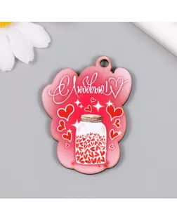 Бирка "С любовью" 4,5х6 см арт. СМЛ-258813-1-СМЛ0009758411