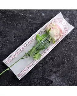 Пакет конус, для цветов, красный, 14*40см арт. СМЛ-259267-1-СМЛ0009771477