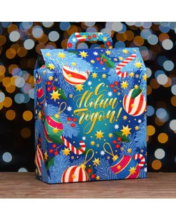 Коробка подарочная складная "Индиго" 35 х 14,5 х 43 см. арт. СМЛ-276684-1-СМЛ0009844607
