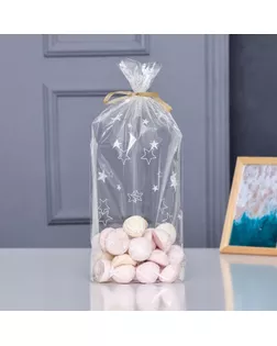 Пакет фасовочный БОПП, с донной складкой, "Звёзды" 20*35 см арт. СМЛ-260490-1-СМЛ0009865885