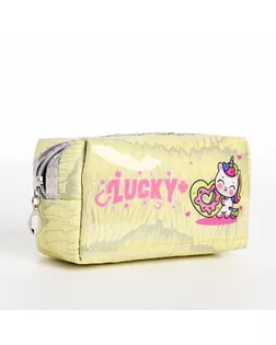 Косметичка дорожная на молнии, цвет жёлтый арт. СМЛ-261043-5-СМЛ0009889392