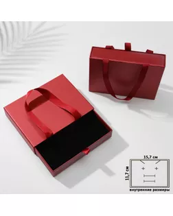 Коробочка подарочная под набор «Премиум», 12×16, цвет красный арт. СМЛ-262130-1-СМЛ0009911230