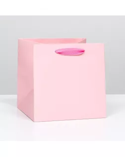 Пакет под торт 20х20х20cm Розовый, 1шт арт. СМЛ-276584-1-СМЛ0009935844