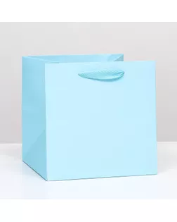 Пакет под торт 20х20х20cm Голубой, 1шт арт. СМЛ-276590-1-СМЛ0009935855