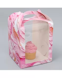 Коробка под торт, кондитерская упаковка, «Пастель», 15 х 15 х 18 см арт. СМЛ-263208-1-СМЛ0009947368