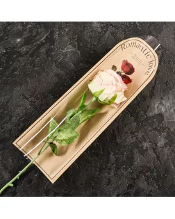 Пакет-конус для цветов, "Романтика", крафт, 14х40 см арт. СМЛ-264018-1-СМЛ0009953880