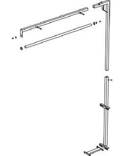 Подставка для подвеса утюга AKN-10B для столов серии MP/F, MP/A, MP/FC/A и MP/FC. арт. ТМ-489-1-ТМ0652993