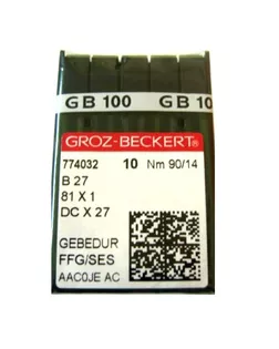 Игла Groz-beckert DCx27 GEBEDUR (Bx27) № 90/14 арт. ТМ-6296-1-ТМ-0015310