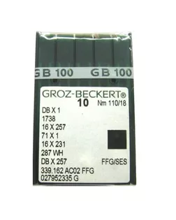 Игла Groz-beckert DBx1 FFG/SES № 60/8 арт. ТМ-6575-1-ТМ-0019966