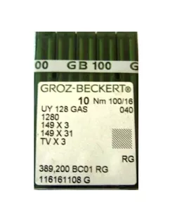 Игла Groz-Beckert UYx128 GAS № 100/16 арт. ТМ-6760-1-ТМ-0021969