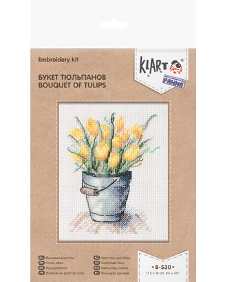 "Klart" набор для вышивания 8-530 "Букет тюльпанов" арт. ГММ-116077-1-ГММ077273199484