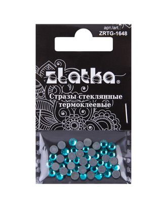 Страз клеевой "Zlatka" ZRTG-1648 SS16 цветные 3.9 мм стекло 5 x 48 шт в пакете с картонным еврослотом арт. ГММ-113426-6-ГММ094732725774