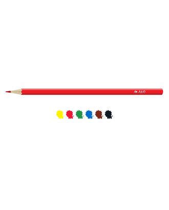"Лео" "Ярко" Набор цветных карандашей LBSCP-06 заточенный 8 х 6 цв. арт. ГММ-112731-1-ГММ100661975614