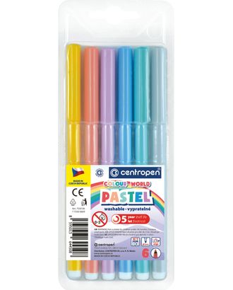 "Centropen" Набор цветных фломастеров COLOUR WORLD TP 7550/6 6 цв арт. ГММ-115387-1-ГММ102677144284