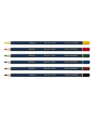"VISTA-ARTISTA" VFWPB-6 Акварельные карандаши Fine набор 10 х 6 цв. арт. ГММ-107775-1-ГММ076359302194