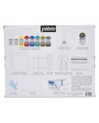Краска акриловая "PEBEO" подарочный набор акриловых красок для Флюид Арт 118 мл арт. ГММ-111945-1-ГММ085491898674