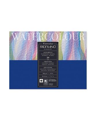 "Fabriano" Альбом для акварели "Watercolour" 300 г/м2 18 х 24 см склейка 6 х 12 л. арт. ГММ-4809-1-ГММ0064149