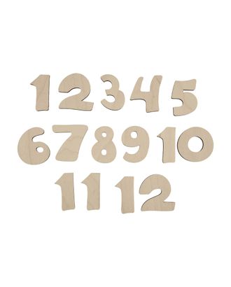 Заготовки для декорирования "Mr. Carving" ВД-295 Набор "Декоративные цифры 1-12" фанера 4 см арт. ГММ-7868-1-ГММ0071582