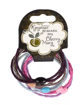 Купить "CHERRY MARY" V/R6003 Набор резинок для волос 5 х 5 шт №02 ассорти арт. ГММ-8716-1-ГММ0066931 оптом в Казахстане