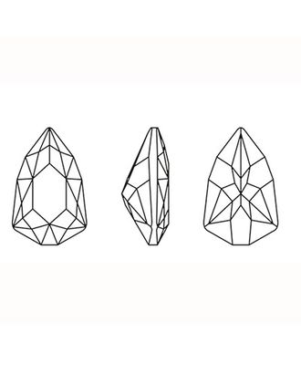 Купить Украшения "Сваровски" 4707 Crystal 18.7 х 11.8 мм кристалл 2 шт в пакете стразы белый (Crystal 001) арт. ГММ-9417-1-ГММ0050901 оптом в Беларуси
