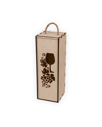 Заготовки для декорирования "Mr. Carving" ВД-552 Пенал для вина "Виноградная лоза" фанера 33.7x11.7x11.9 см арт. ГММ-9912-1-ГММ0078387