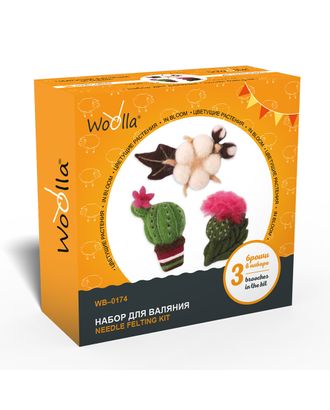 Купить Шерстяной креатив "Woolla" WB-0174 "Цветущие растения" набор для валяния . арт. ГММ-9981-1-ГММ0040628 оптом в Беларуси