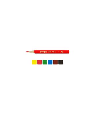 "ВКФ" "Super" SCP-3006 Набор цветных карандашей, трехгранные короткие "Совенок" 16 х 6 цв. арт. ГММ-14710-1-ГММ056560482492