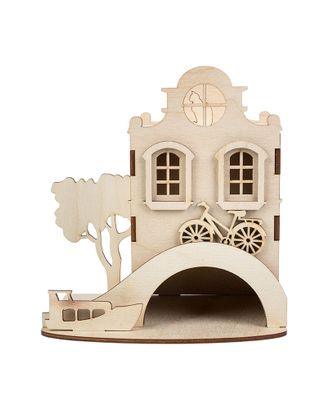Заготовки для декорирования "Mr. Carving" ВД-565 Чайный домик "Амстердам" фанера 15x16 см арт. ГММ-10362-1-ГММ0062358