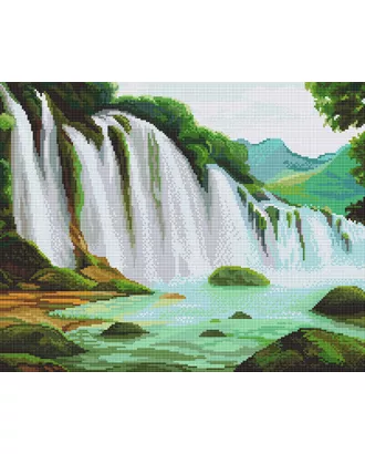 Купить Кристальная мозаика (алмазная вышивка) "ФРЕЯ" ALVK-01 "Водопад" 40 х 50 см арт. ГММ-104708-1-ГММ069023249554 оптом в Казахстане