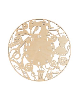 Заготовки для декорирования "Mr. Carving" ВД-850 Часы швеи фанера д.40 см арт. ГММ-15083-1-ГММ070023982264