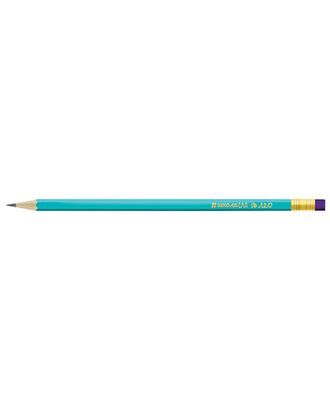 "Лео" "Учись" Чернографитный карандаш с ластиком, заточенный LNBP ТМ (HB) 12 шт. арт. ГММ-106830-1-ГММ080327015374