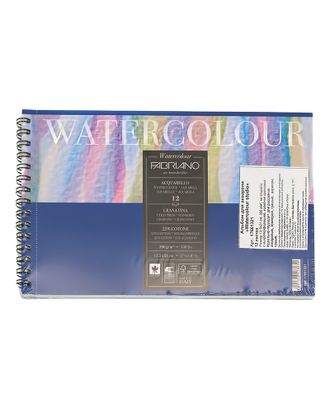 "Fabriano" Альбом для акварели "Watercolour" 300 г/м2 13.5 х 21 см на спирали 5 х 12 л. арт. ГММ-4829-1-ГММ0042596