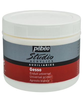 Грунт "PEBEO" Грунт акриловый Gesso Studio 524100 500 мл арт. ГММ-9081-1-ГММ0002496