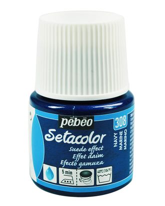 Купить Художественные Контуры "PEBEO" Краска для темных и светлых тканей с эффектом замши Setacolor 45 мл 295308 синий арт. ГММ-10661-2-ГММ0036999 оптом в Усть-Каменогорске