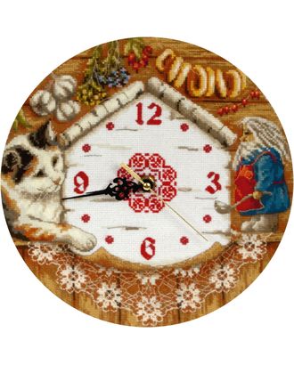 Набор для вышивания "PANNA" CH-1393 ( Ч-1393 ) "Часы. Домовенок Поварешкин" арт. ГММ-101517-1-ГММ012878654682