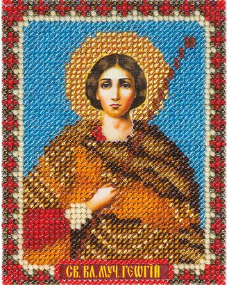 Набор для вышивания "PANNA" CM-1398 ( ЦМ-1398 ) "Икона Святого Великомученика Георгия" арт. ГММ-101520-1-ГММ012879180702