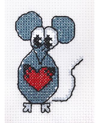 "Klart" набор для вышивания 7-115 "Мышонок с сердечком" арт. ГММ-102400-1-ГММ002654000752